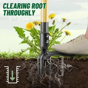 Weeder Puller Stand Up Weed Tool with Handle Garden Outdoor Root Remover Killer