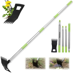 Weeder Puller Stand Up Weed Tool Long Handle Garden Outdoor Root Remover Killer